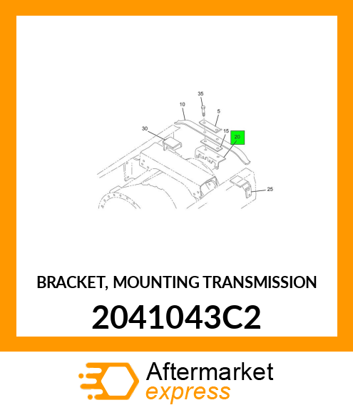 BRACKET, MOUNTING TRANSMISSION 2041043C2