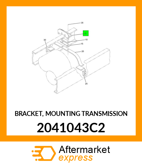 BRACKET, MOUNTING TRANSMISSION 2041043C2