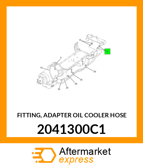 FITTING, ADAPTER OIL COOLER HOSE 2041300C1