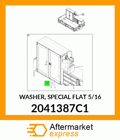 WASHER, SPECIAL FLAT 5/16" 2041387C1