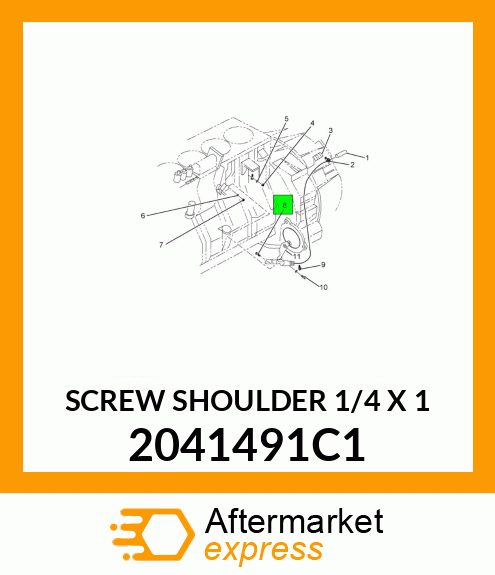 SCREW SHOULDER 1/4 X 1 2041491C1