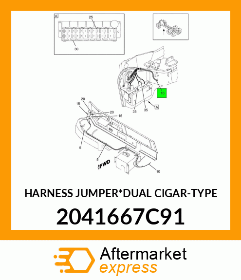 HARNESS JUMPER*DUAL CIGAR-TYPE 2041667C91