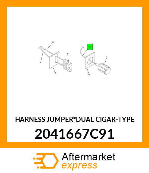 HARNESS JUMPER*DUAL CIGAR-TYPE 2041667C91