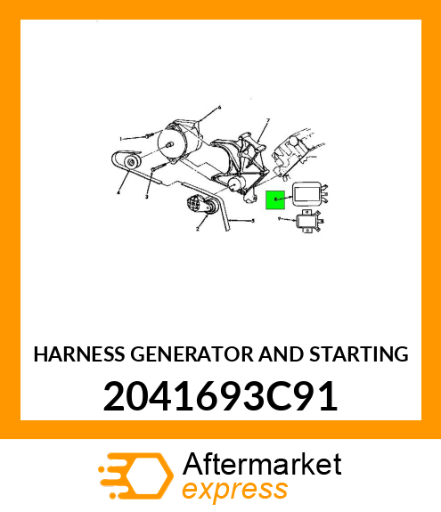 HARNESS GENERATOR AND STARTING 2041693C91