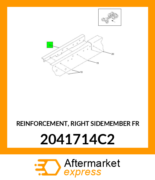 REINFORCEMENT, RIGHT SIDEMEMBER FR 2041714C2