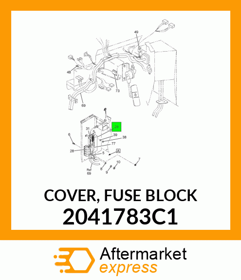 COVER, FUSE BLOCK 2041783C1