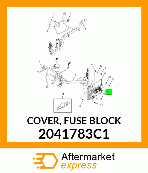 COVER, FUSE BLOCK 2041783C1