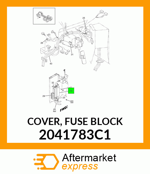 COVER, FUSE BLOCK 2041783C1