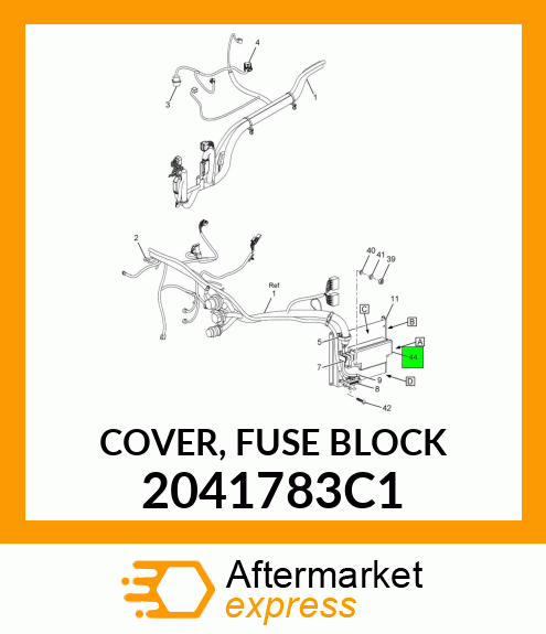 COVER, FUSE BLOCK 2041783C1