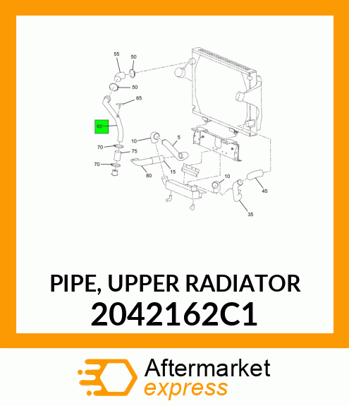 PIPE, UPPER RADIATOR 2042162C1