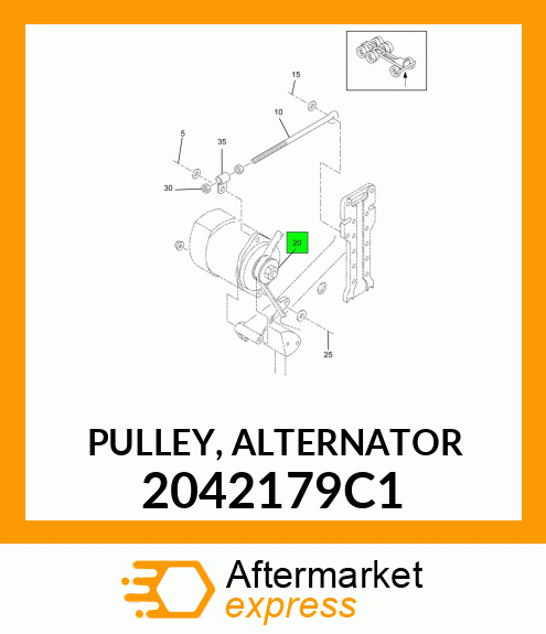 PULLEY, ALTERNATOR 2042179C1