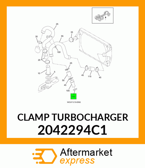 CLAMP TURBOCHARGER 2042294C1