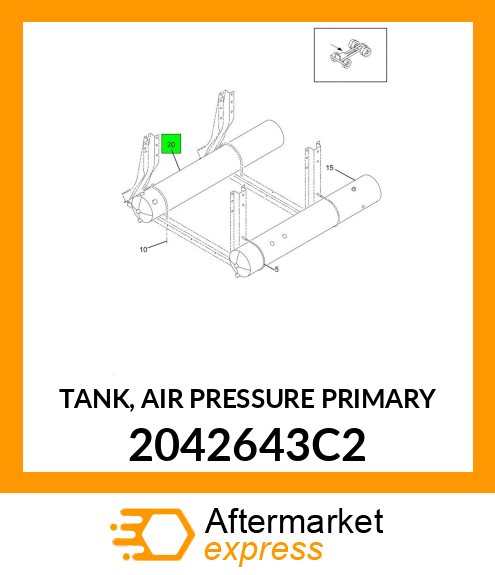 TANK, AIR PRESSURE PRIMARY 2042643C2