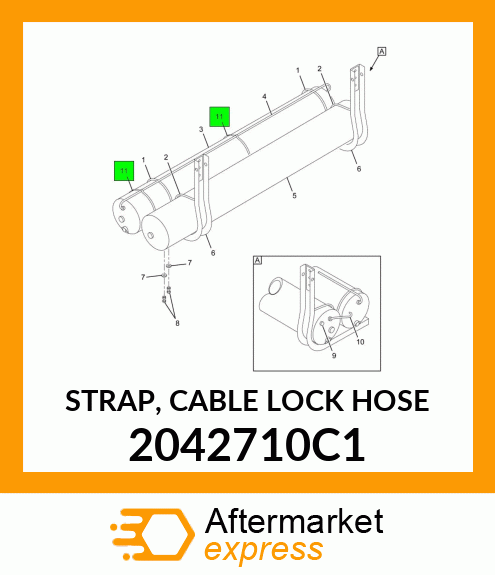 STRAP, CABLE LOCK HOSE 2042710C1