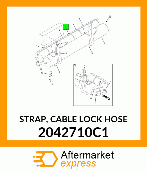 STRAP, CABLE LOCK HOSE 2042710C1