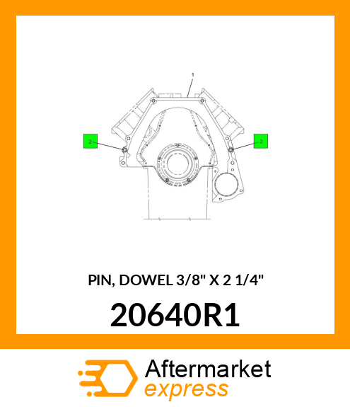 PIN, DOWEL 3/8" X 2 1/4" 20640R1