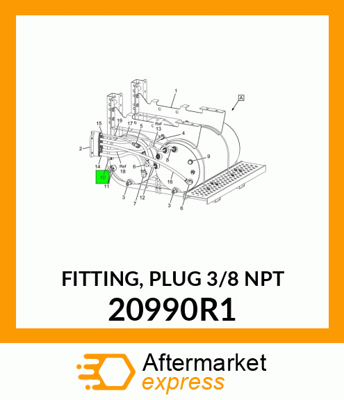 FITTING, PLUG 3/8" NPT 20990R1