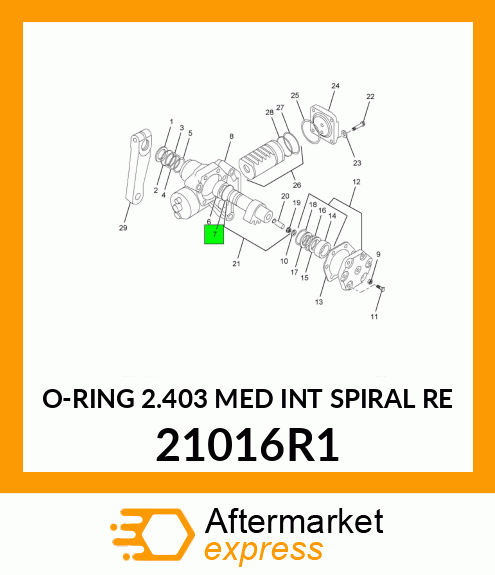 O-RING 2.403 MED INT SPIRAL RE 21016R1