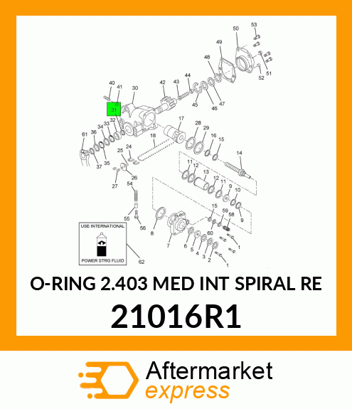 O-RING 2.403 MED INT SPIRAL RE 21016R1