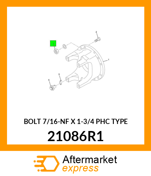 BOLT 7/16-NF X 1-3/4 PHC TYPE 21086R1