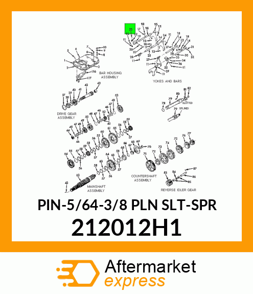 PIN-5/64-3/8 PLN SLT-SPR 212012H1