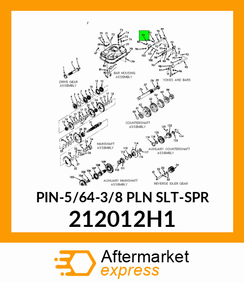 PIN-5/64-3/8 PLN SLT-SPR 212012H1