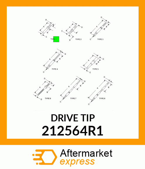 DRIVE TIP 212564R1