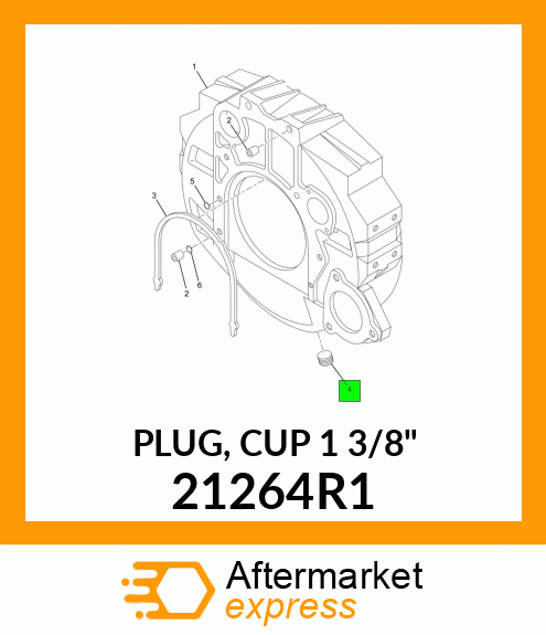 PLUG, CUP 1 3/8" 21264R1