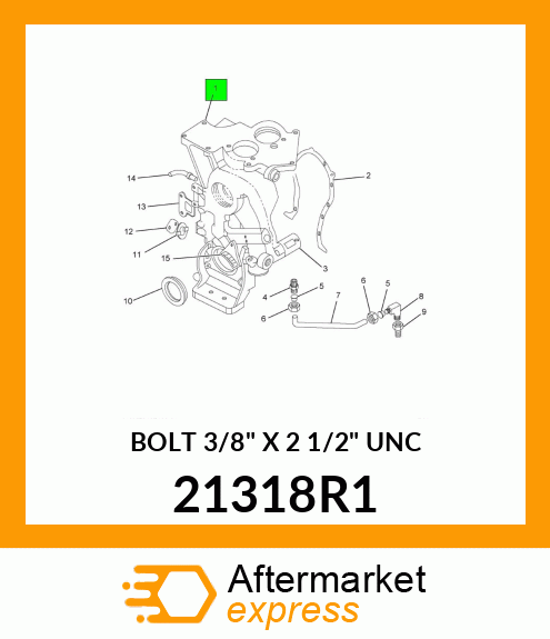 BOLT 3/8" X 2 1/2" UNC 21318R1