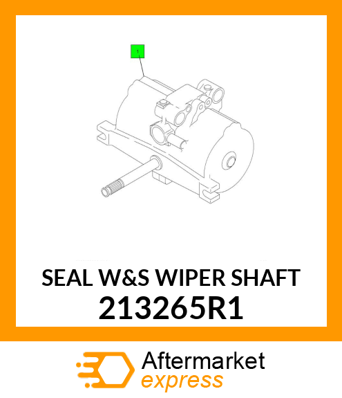 SEAL W&S WIPER SHAFT 213265R1