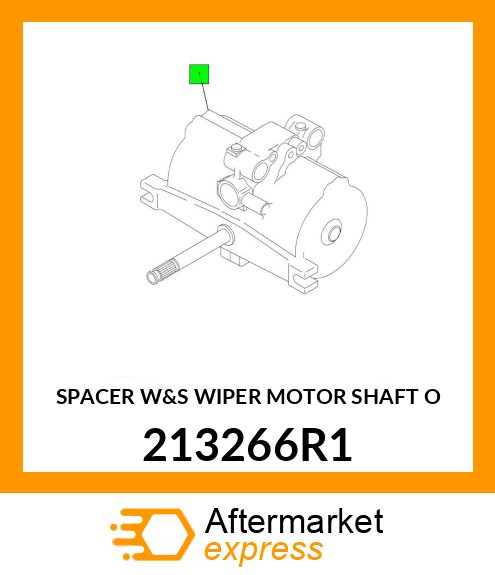 SPACER W&S WIPER MOTOR SHAFT O 213266R1