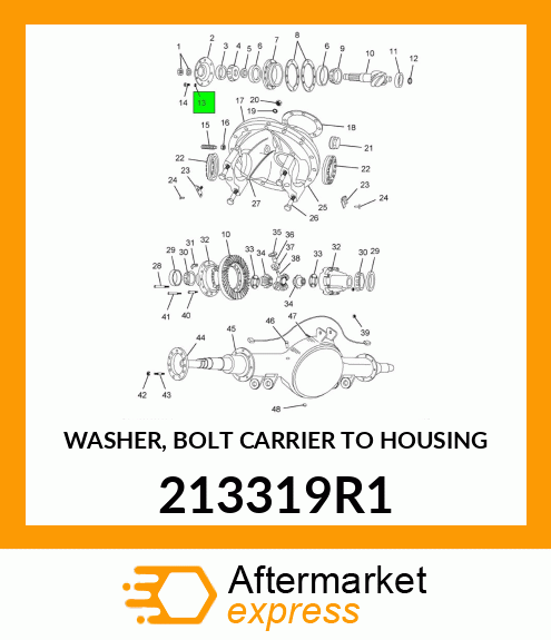 WASHER, BOLT CARRIER TO HOUSING 213319R1