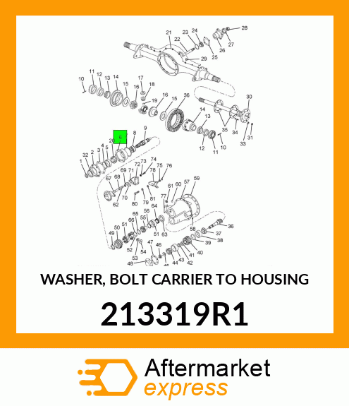 WASHER, BOLT CARRIER TO HOUSING 213319R1