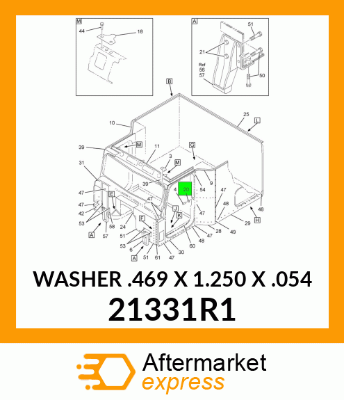 WASHER .469 X 1.250 X .054 21331R1