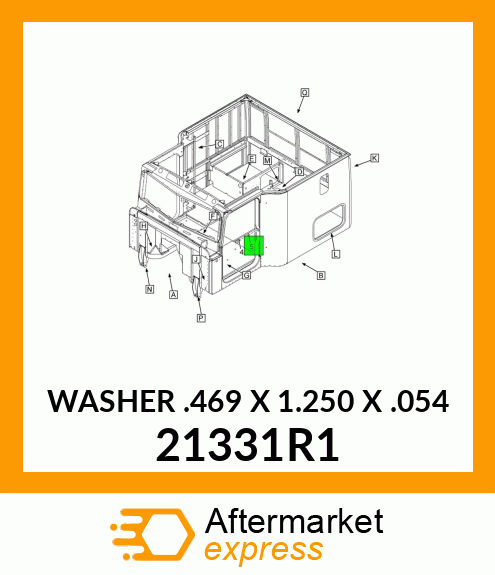 WASHER .469 X 1.250 X .054 21331R1