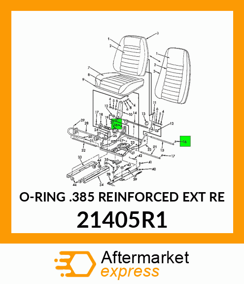 O-RING .385 REINFORCED EXT RE 21405R1