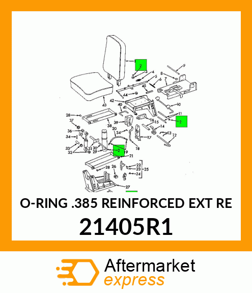 O-RING .385 REINFORCED EXT RE 21405R1