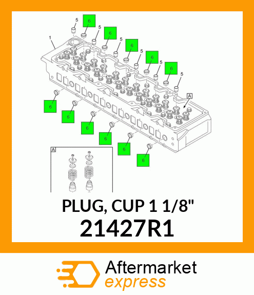 PLUG, CUP 1 1/8" 21427R1