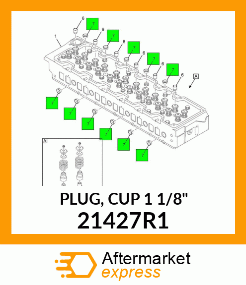 PLUG, CUP 1 1/8" 21427R1