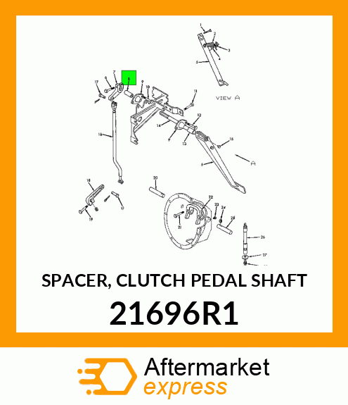 SPACER, CLUTCH PEDAL SHAFT 21696R1