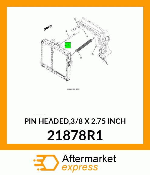 PIN HEADED,3/8 X 2.75 INCH 21878R1