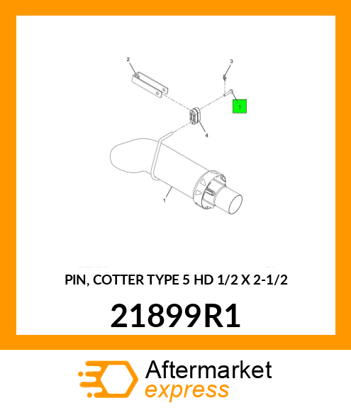 PIN, COTTER TYPE 5 HD 1/2" X 2-1/2" 21899R1