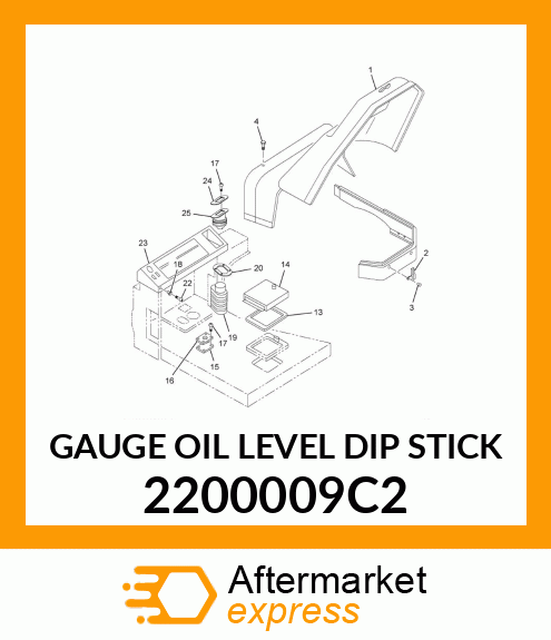 GAUGE OIL LEVEL DIP STICK 2200009C2