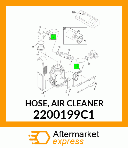 HOSE, AIR CLEANER 2200199C1