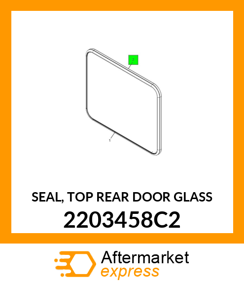 SEAL, TOP REAR DOOR GLASS 2203458C2