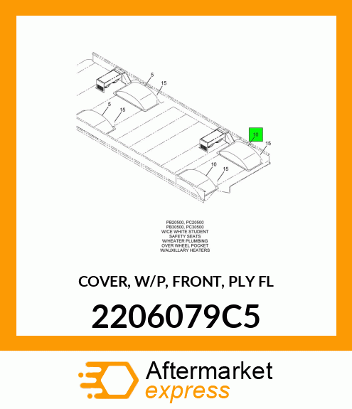 COVER, W/P, FRONT, PLY FL 2206079C5