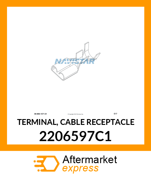 TERMINAL, CABLE RECEPTACLE 2206597C1