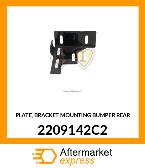 PLATE, BRACKET MOUNTING BUMPER REAR 2209142C2