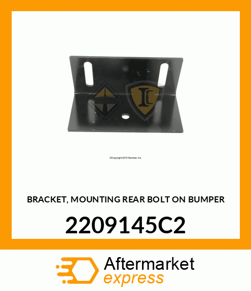 BRACKET, MOUNTING REAR BOLT ON BUMPER 2209145C2