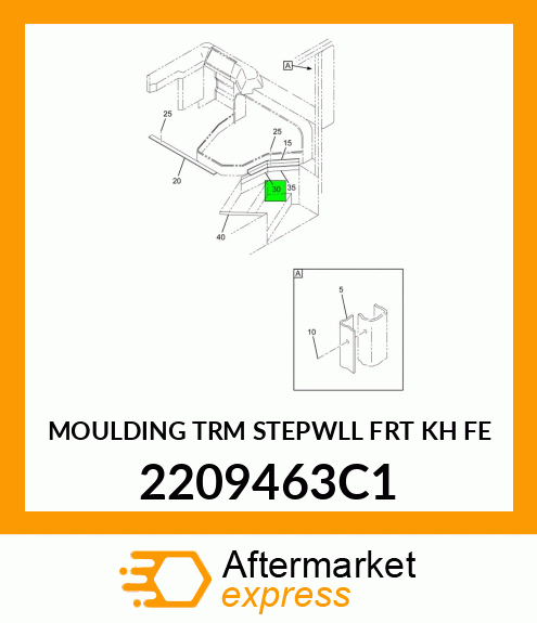 MOULDING TRM STEPWLL FRT KH FE 2209463C1